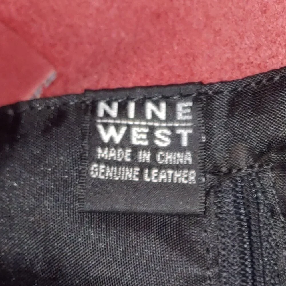 Nine West Genuine Leather Small Shoulder Bag Black